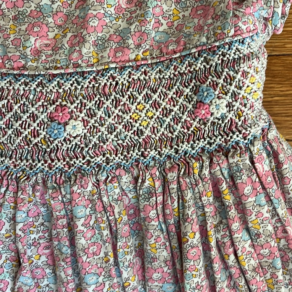 Les Petits Soleils Pink Floral Dress - Picture 3 of 4